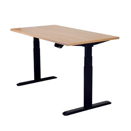 โต๊ะปรับระดับไฟฟ้า WORKSCAPE WDH-00009 120 ซม. สีคาปูชิโน่/ดำ_1