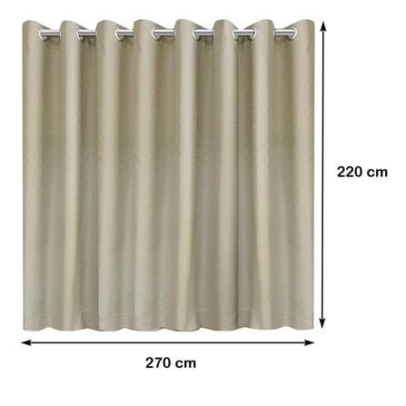 ผ้าม่าน EYELET HOME LIVING STYLE PLUSO UV 270X220 ซม. สีน้ำตาล_5