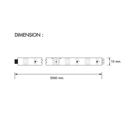 ไฟเส้น LED RACER SMART WI-FI LED FLEX STRIPS 20 วัตต์ RGB 5 เมตร_5