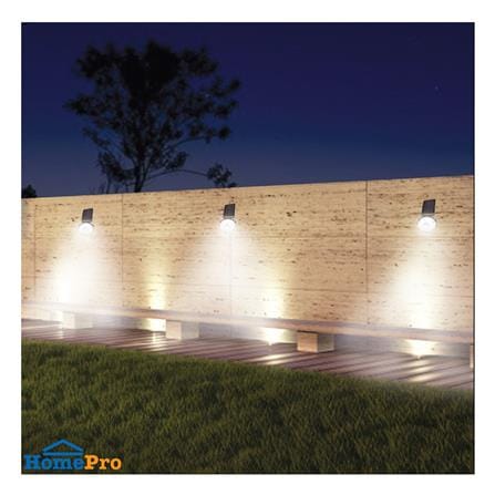 ไฟผนังภายนอก SOLAR SHINING S-WLL10B-SL 5.5 วัตต์ DAYLIGHT สีดำ_5