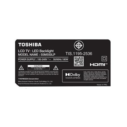 ทีวีแอลอีดี 55 นิ้ว TOSHIBA (4K, LED, GOOGLE TV) 55M550LP_5