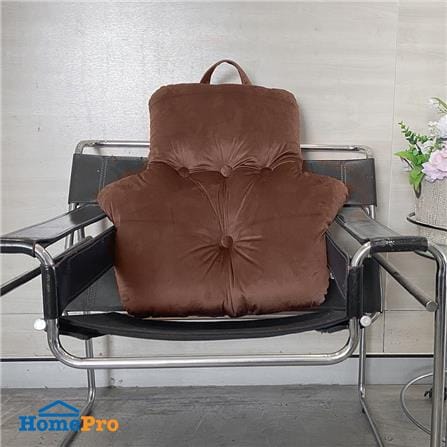 เบาะรองหลัง HOME LIVING STYLE HOWDENA 28X28 นิ้ว สีน้ำตาล_3