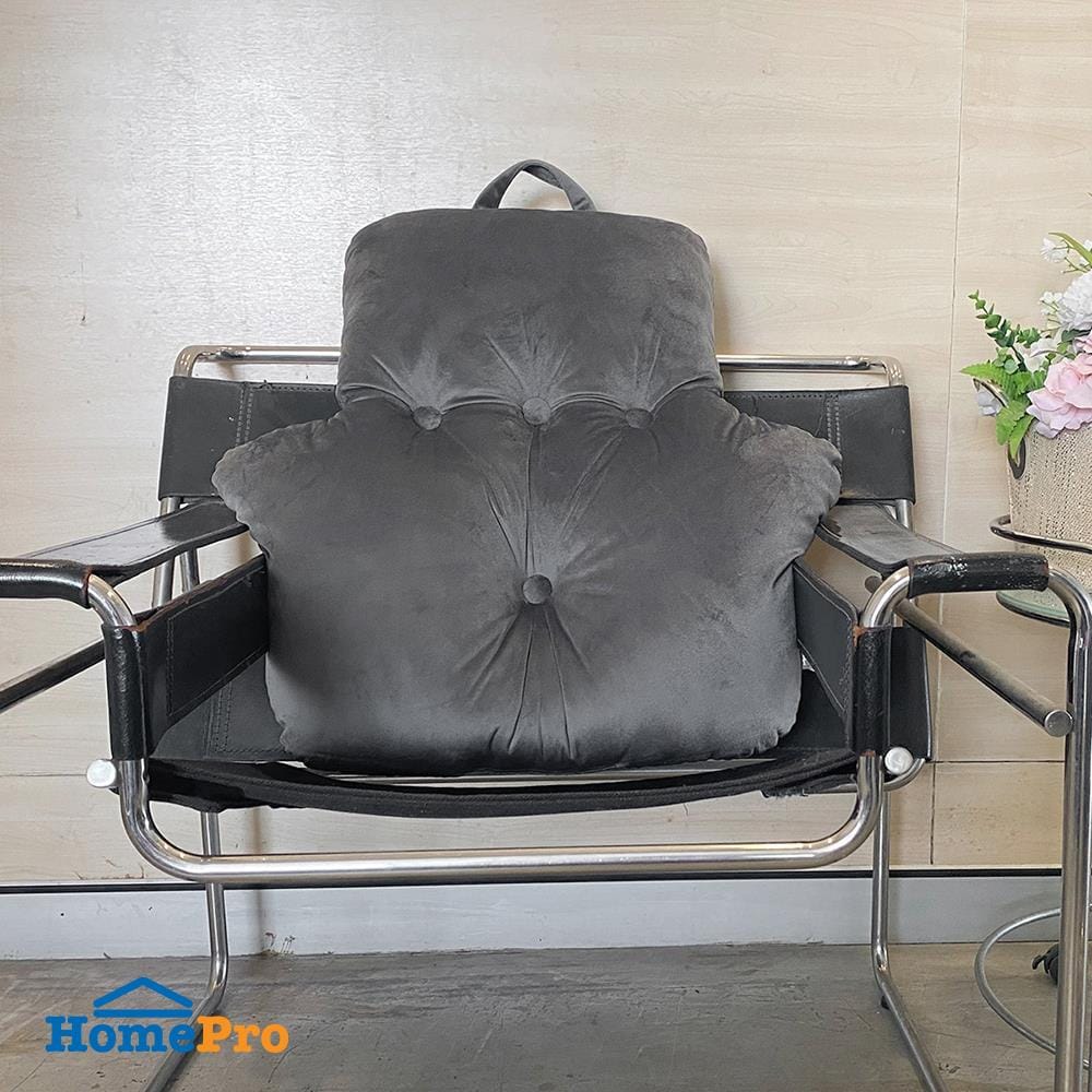 เบาะรองหลัง HOME LIVING STYLE HOWDENA 28X28 นิ้ว สีเทา