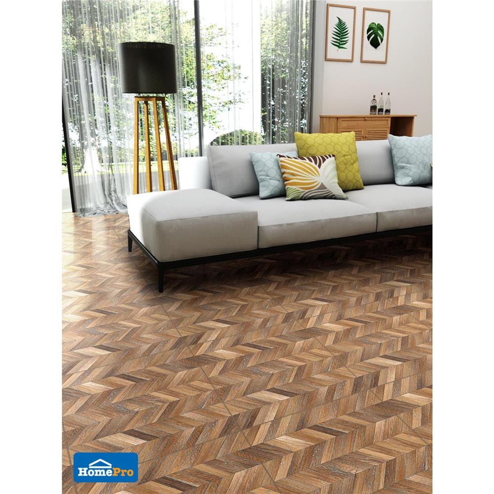 กระเบื้องพื้น 60x60 ซม. MAXIMUS ทีค ปาร์เก้ น้ำตาล A 1.44M2