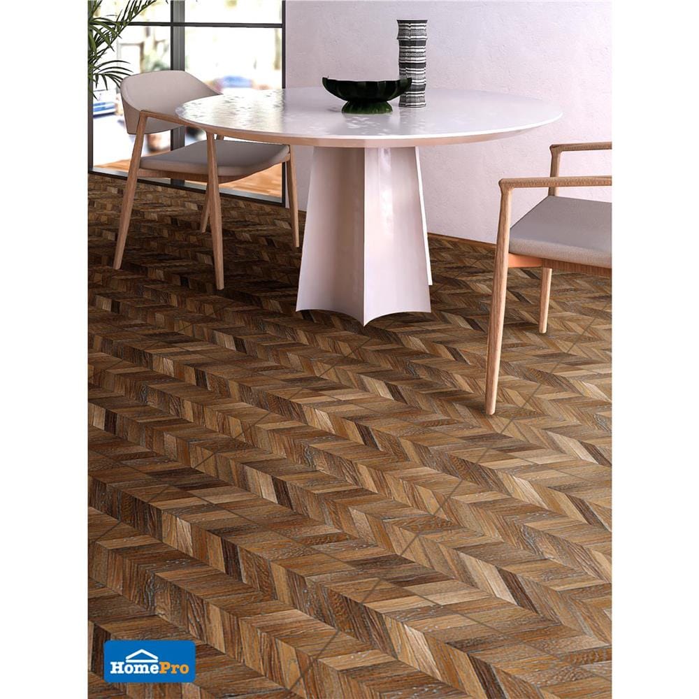 กระเบื้องพื้น 60x60 ซม. MAXIMUS ทีค ปาร์เก้ น้ำตาล A 1.44M2