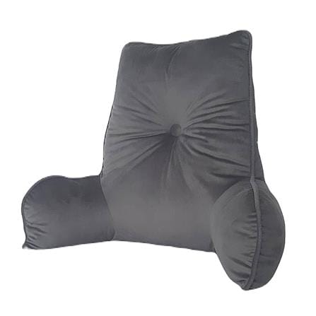 เบาะรองหลัง HOME LIVING STYLE MIAOW 20X26 นิ้ว สีเทา_1