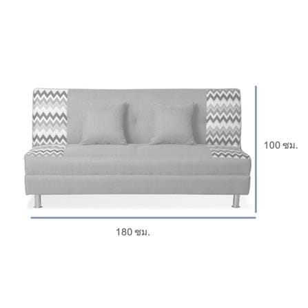 โซฟาเบด AS FURNITURE FABIEN ผ้า สีเทา_5
