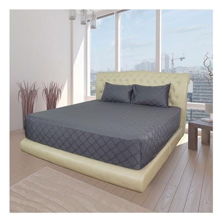 ชุดผ้าปูที่นอน 5 ฟุต 3 ชิ้น SYNDA PATIOLA สี GREY