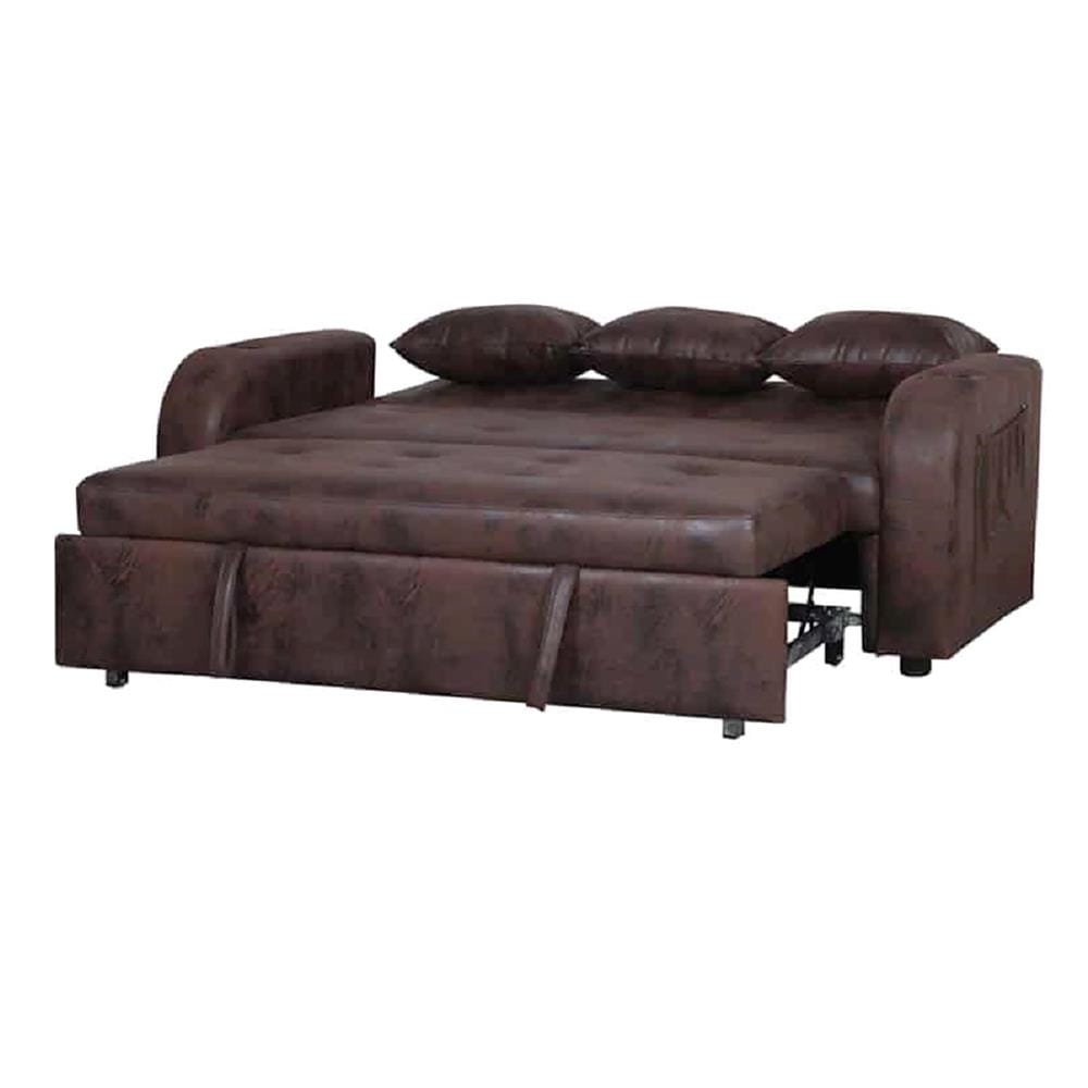 โซฟาเบด AS FURNITURE THANOS PU สีน้ำตาลเข้ม