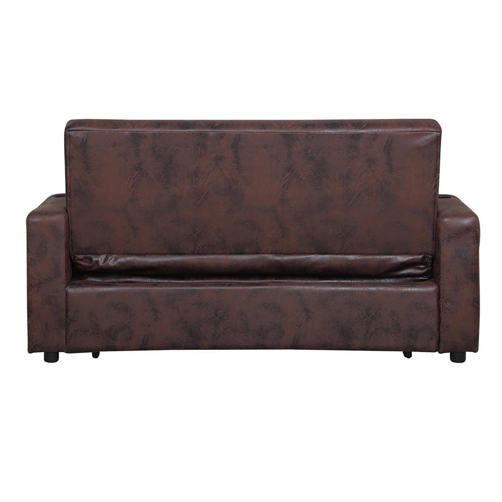 โซฟาเบด AS FURNITURE THANOS PU สีน้ำตาลเข้ม