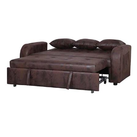 โซฟาเบด AS FURNITURE THANOS PU สีน้ำตาลเข้ม_2