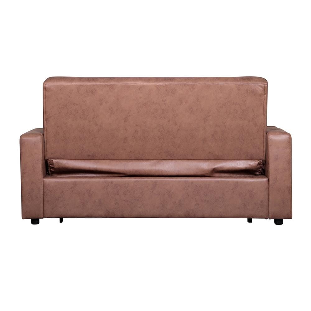 โซฟาเบด AS FURNITURE THANOS PU สีน้ำตาลอ่อน