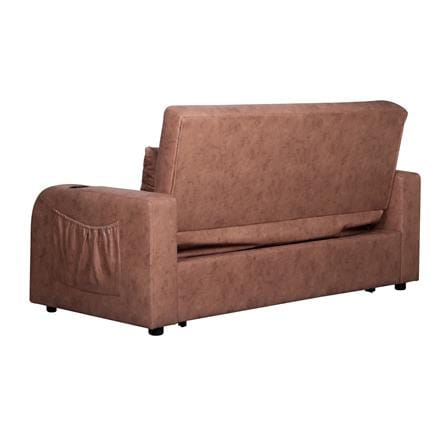 โซฟาเบด AS FURNITURE THANOS PU สีน้ำตาลอ่อน_2