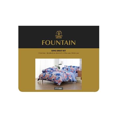 ชุดผ้าปูที่นอน 6 ฟุต 5 ชิ้น FOUNTAIN PRINTED 70106-FT068_3