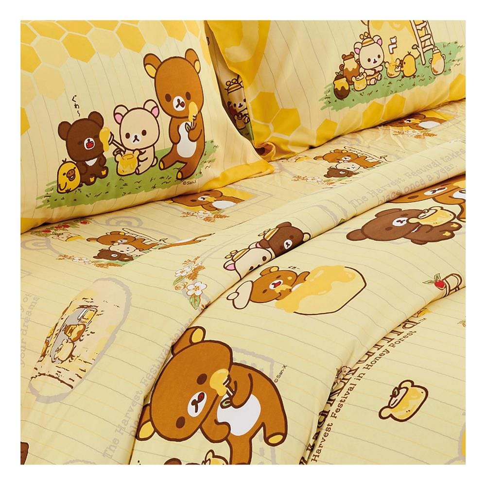 ชุดผ้าปูที่นอน 5 ฟุต 5 ชิ้น FOUNTAIN RILAKKUMA 70107-FTC122