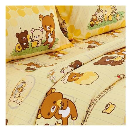 ชุดผ้าปูที่นอน 6 ฟุต 5 ชิ้น FOUNTAIN RILAKKUMA 70106-FTC122_1