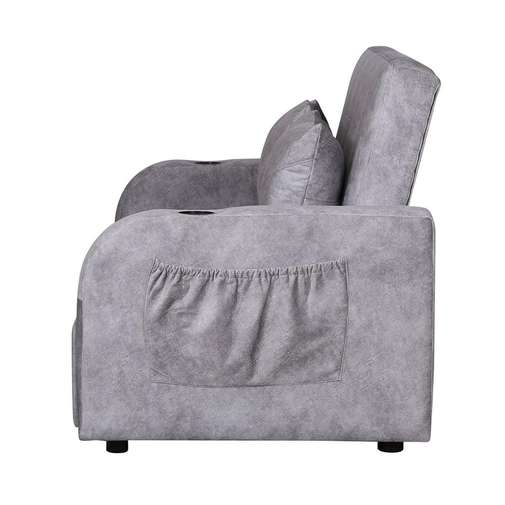 โซฟาเบด AS FURNITURE THANOS ผ้า สีเทา
