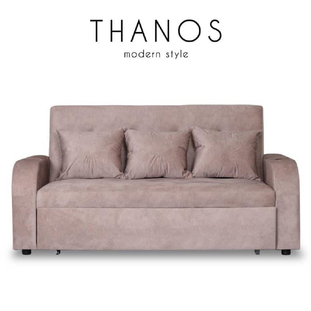 โซฟาเบด AS FURNITURE THANOS ผ้า สีครีม