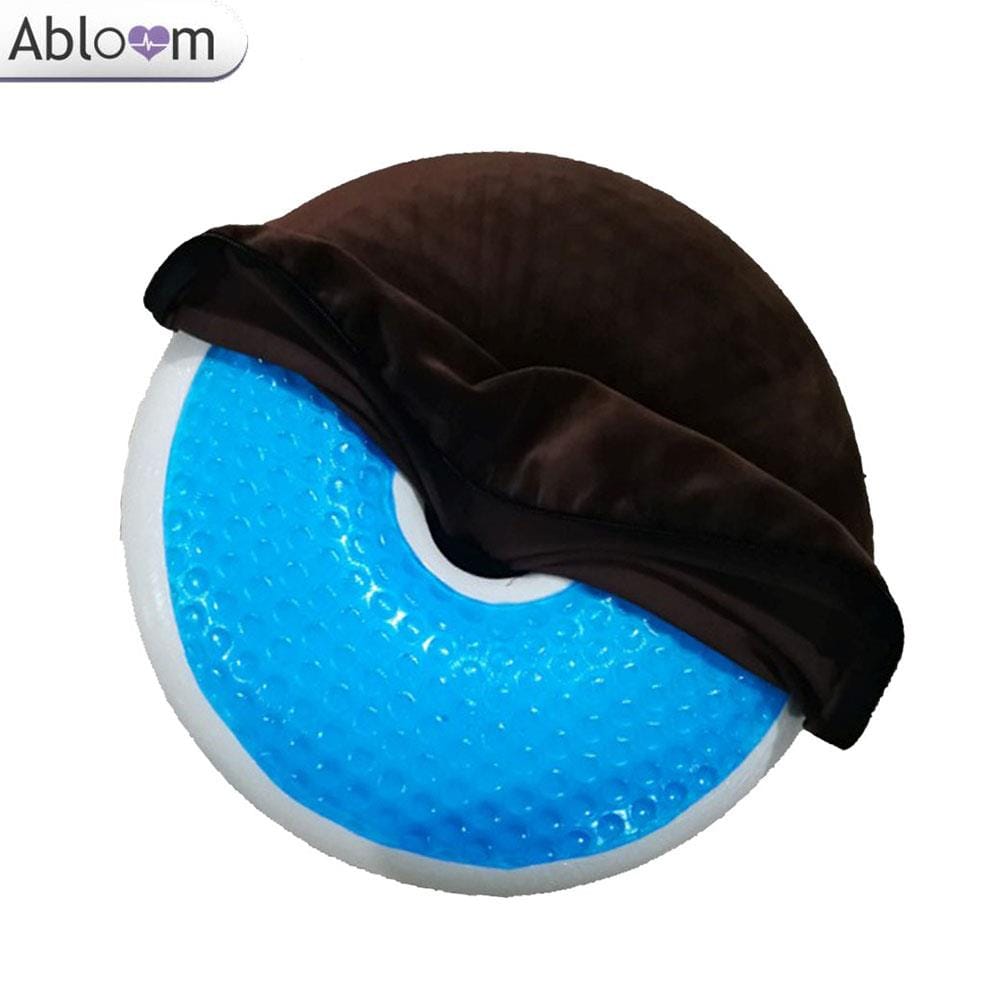 หมอนโดนัท เมมโมรี่โฟม รุ่นเจลเย็น ABLOOM 0190040013013_Brown_2