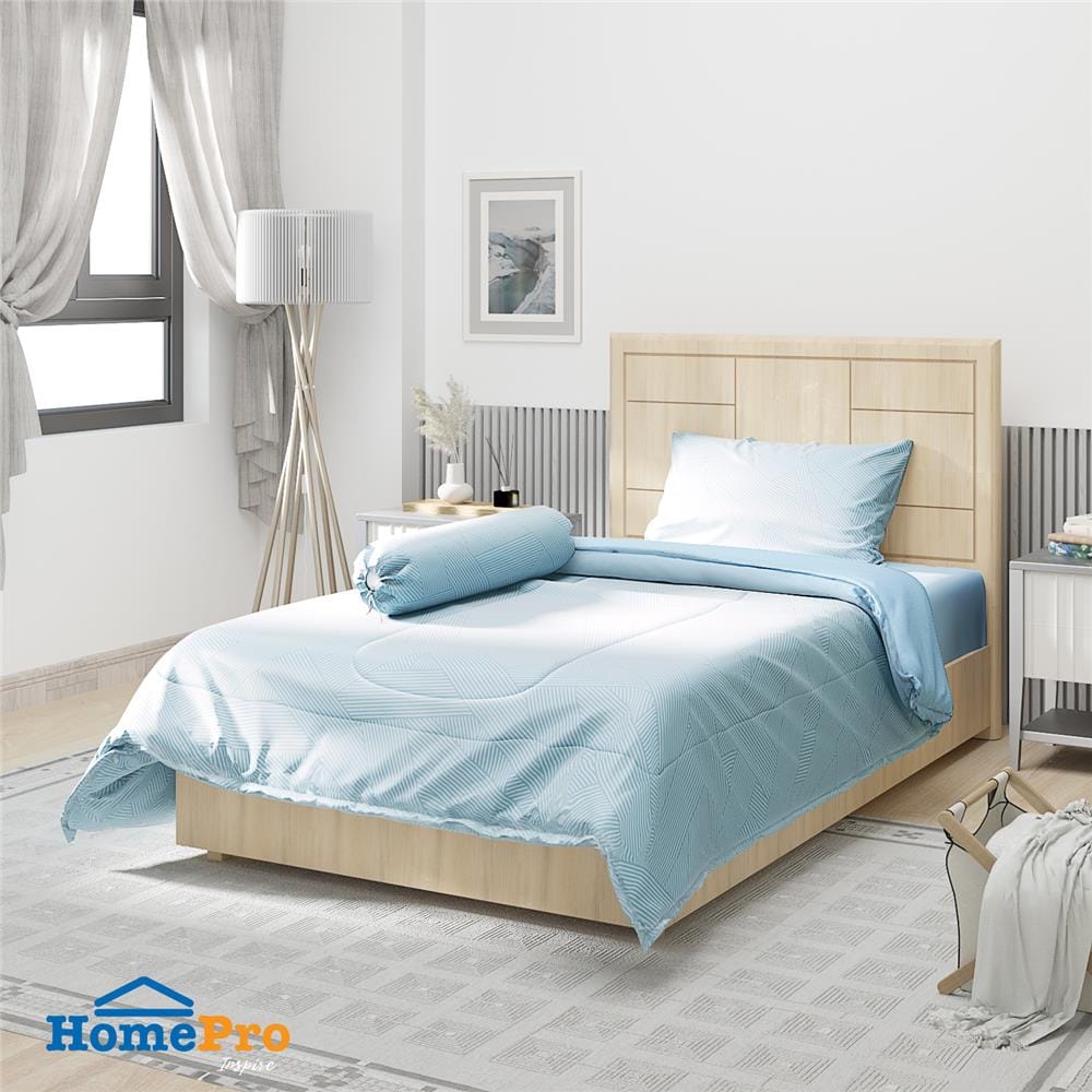 ชุดผ้าปูที่นอน 3.5 ฟุต 4 ชิ้น HOME LIVING STYLE NAMI สีเขียว
