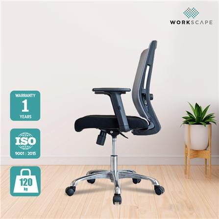 D.I.Y. เก้าอี้สำนักงาน WORKSCAPE HANNAH ZR-1021 สีดำ_5