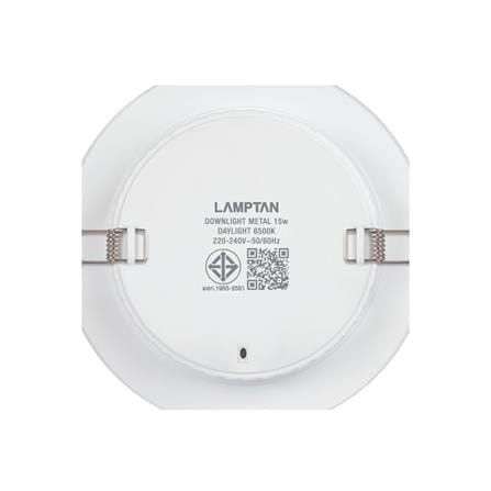 ดาวน์ไลท์ LED LAMPTAN METAL 5.75 นิ้ว 15 วัตต์ DAYLIGHT สีขาว_5