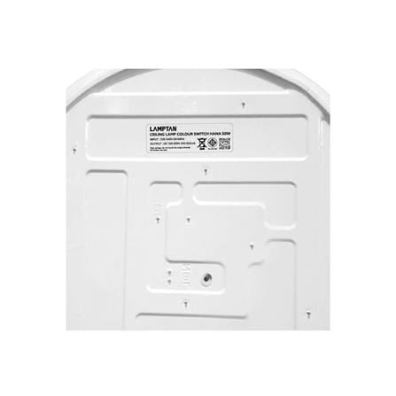 ไฟเพดาน LED LAMPTAN HANA 19 นิ้ว 50 วัตต์ DAYLIGHT/COOL WHITE/WARM WHITE สีขาว_6