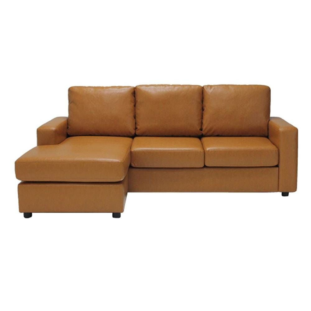 โซฟาเข้ามุม KONCEPT ZETTE-3 สีน้ำตาลอ่อน