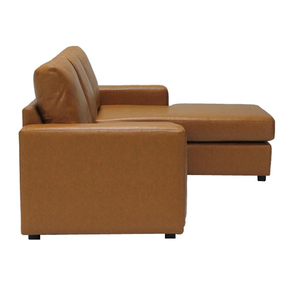 โซฟาเข้ามุม KONCEPT ZETTE-3 สีน้ำตาลอ่อน