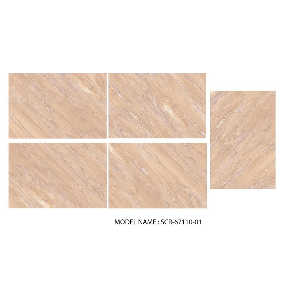 กระเบื้องพื้นพอร์ซเลน 60x90 ซม. TARA เฮเดน มาร์เบิ้ล น้ำตาล 1.08M2