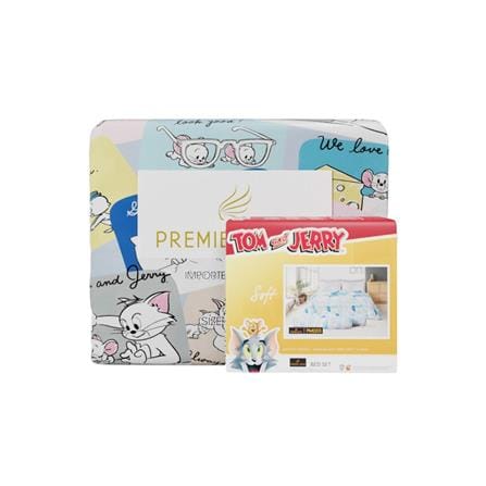 ชุดผ้าปูที่นอน 5 ฟุต 6 ชิ้น PREMIER SATIN TOM AND JERRY PM003_4