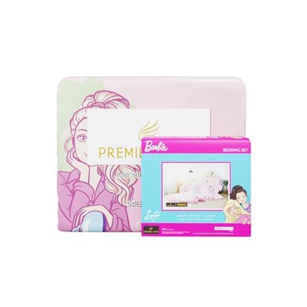 ชุดผ้าปูที่นอน 5 ฟุต 6 ชิ้น PREMIER SATIN BARBIE PM002_4