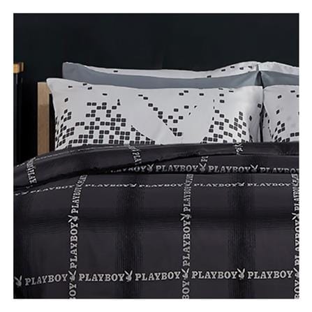 ชุดผ้าปูที่นอน 5 ฟุต 6 ชิ้น PREMIER SATIN PLAYBOY PM007_1