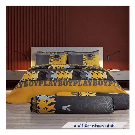 ชุดผ้าปูที่นอน 5 ฟุต 6 ชิ้น PREMIER SATIN PLAYBOY PM008_0