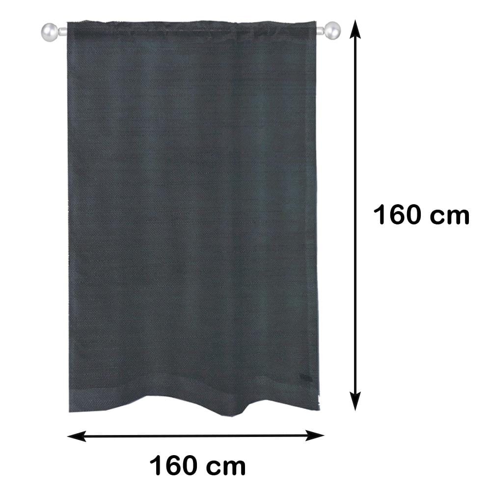 ผ้าม่านโปร่งสอดหู HOME LIVING STYLE RAIN 160X160 ซม. สีเทา