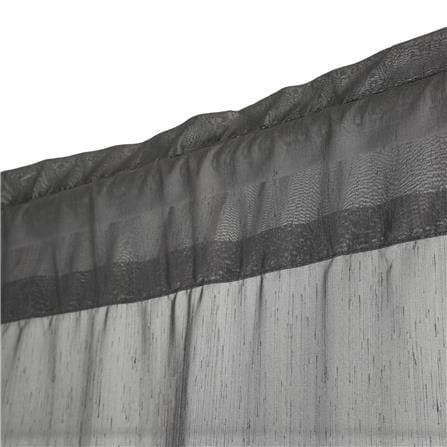 ผ้าม่านโปร่งสอดหู HOME LIVING STYLE RAIN 160X160 ซม. สีเทา_1