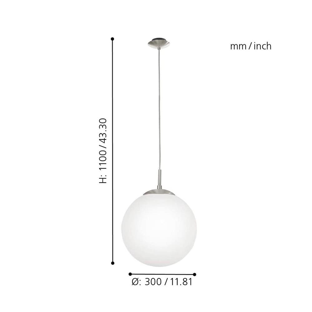 ไฟช่อ EGLO RONDO 85263 แก้ว สีขาว/โครม 1 หัว