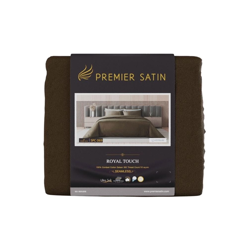 ชุดผ้าปูที่นอน 3.5 ฟุต 2 ชิ้น PREMIER SATIN ROYAL TOUCH SOLID SPC069