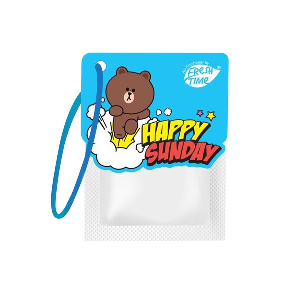 ถุงหอมปรับอากาศ FRESH TIME LINE FRIENDS 9 กรัม กลิ่นแฮปปี้ ซันเดย์