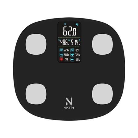 เครื่องชั่งน้ำหนักวัดมวลกาย NIKITO FG1910B สีดำ_1