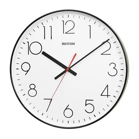นาฬิกาแขวน RHYTHM CMG602NR02 14 นิ้ว สีดำ
