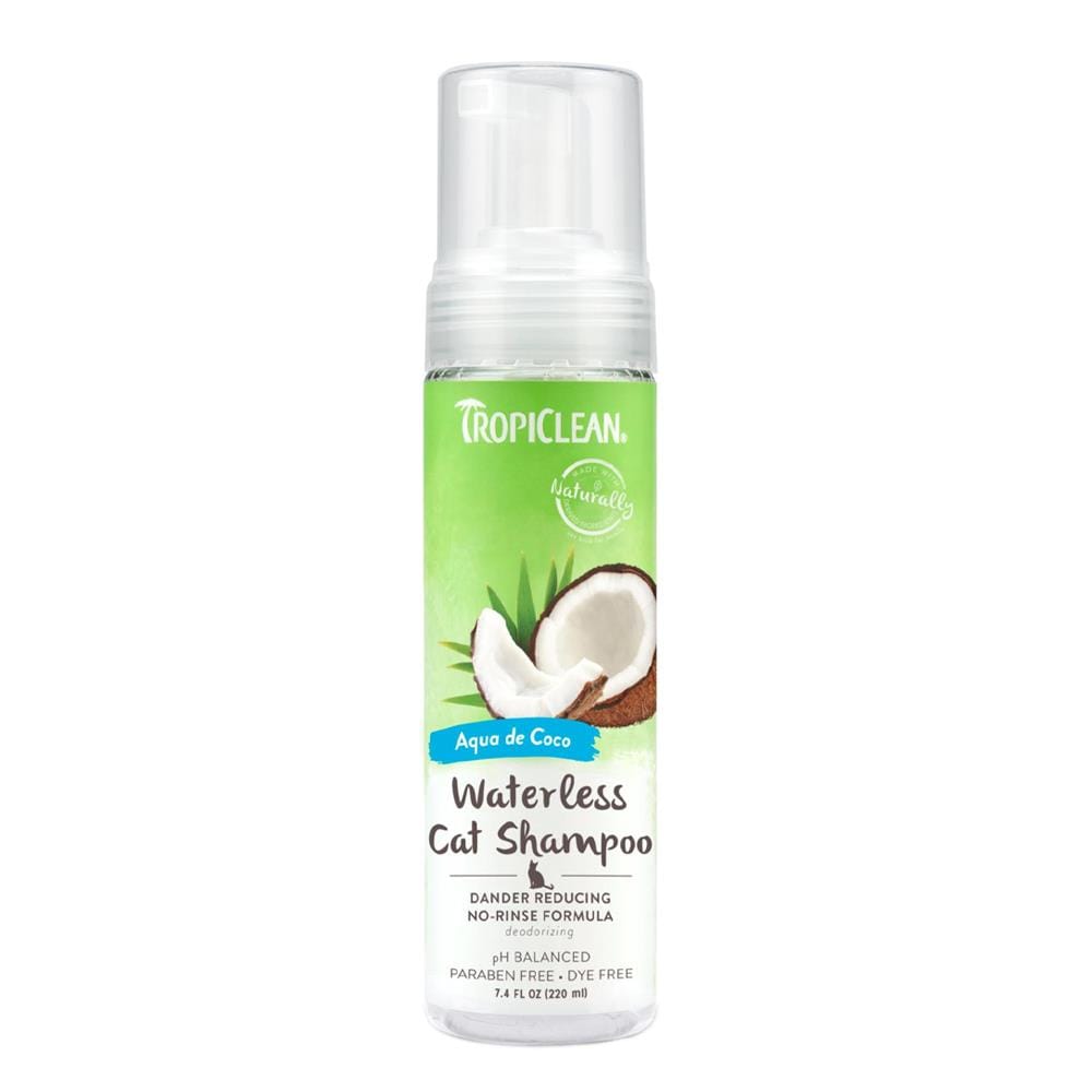 แชมพูอาบแห้งแมว TROPICLEAN AQUA DE COCO 7.4 ออนซ์