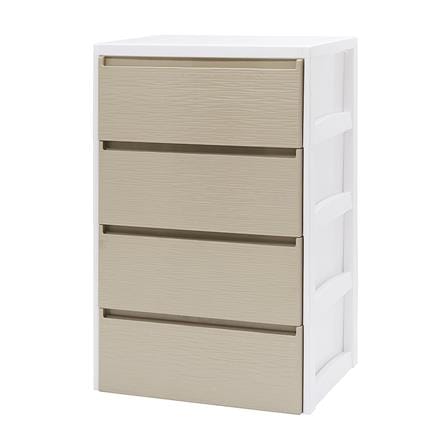 ตู้ลิ้นชัก 4 ชั้น STACKO SARU 61X46X92 ซม. สีขาว_0