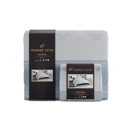 ชุดผ้าปูที่นอน 5 ฟุต 6 ชิ้น PREMIER SATIN ROYAL TOUCH PRINT PC124_4