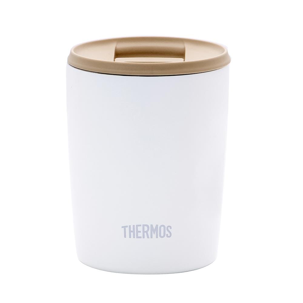 ถ้วยน้ำสุญญากาศพร้อมฝา THERMOS JDP-300 0.3 ลิตร สีขาว