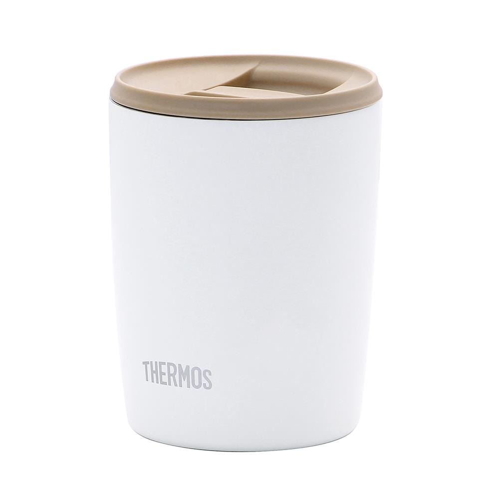 ถ้วยน้ำสุญญากาศพร้อมฝา THERMOS JDP-300 0.3 ลิตร สีขาว
