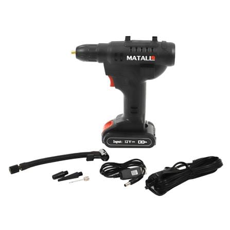 เครื่องสูบลมไฟฟ้าไร้สาย (แบตในตัว) MATALL 12 โวลต์ 120 วัตต์_4