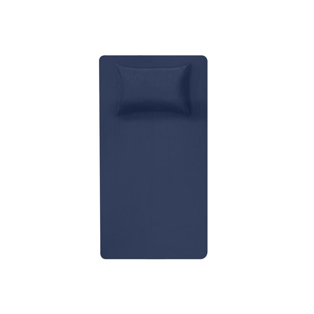 ชุดผ้าปูที่นอน 3.5 ฟุต 2 ชิ้น BENEATH NAVY BLUE สีน้ำเงินเข้ม