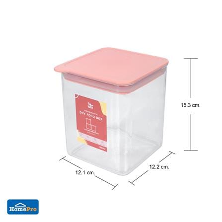 ขวดโหลเหลี่ยมฝาดึง KECH PASTEL 8134 1.38 ลิตร สีชมพู_5