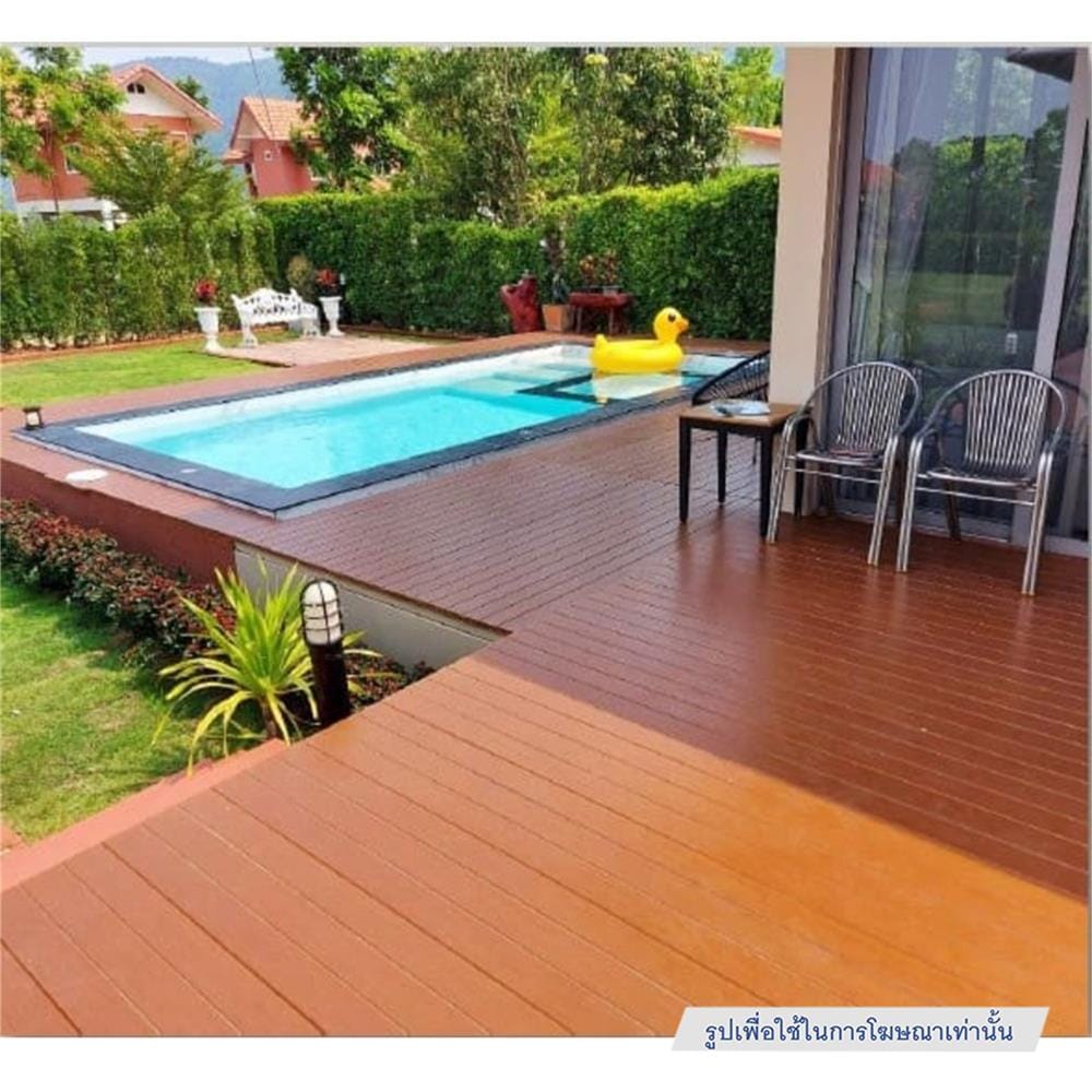 ไม้พื้น CONWOOD 3IN1 T-LOCK 30X305X2.5 ซม. สีสักอำพัน